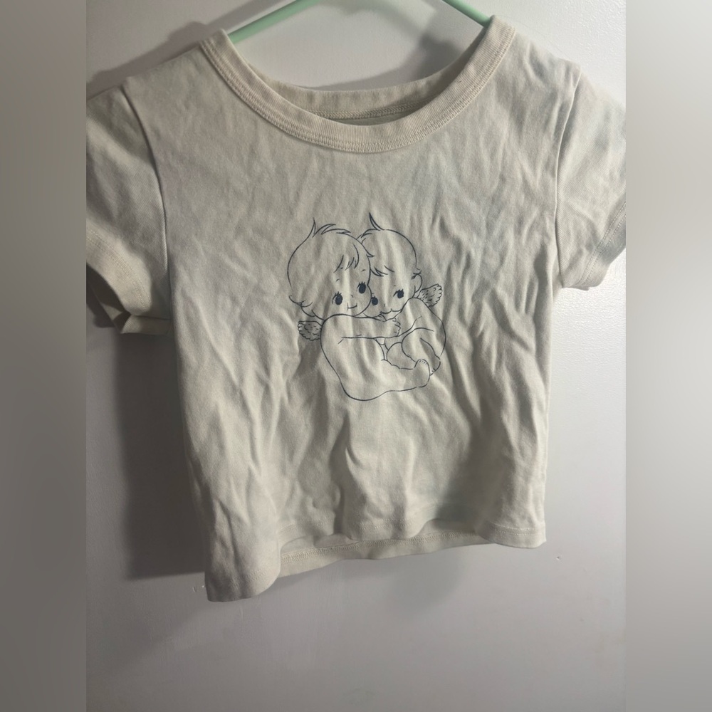 Cream Colored Graphic Tee